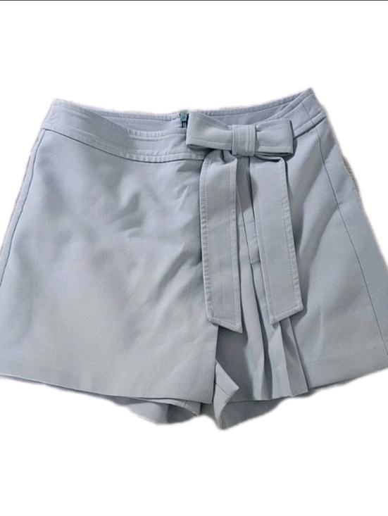 Pants - Blue Pleated Bow Shorts Size S